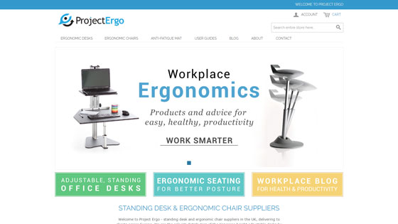 Project Ergo - UK ergonomic furniture suppliers in London